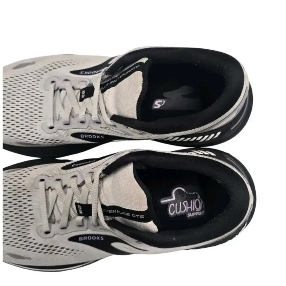 Brooks Adrenaline GTS 23 Womens Running Shoes Size 11 Gray Purple Athletic